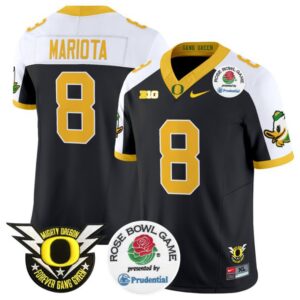 Marcus Mariota  #8 Oregon Ducks  2024 Rose Bowl Black Alternate