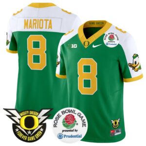 Marcus Mariota  #8 Oregon Ducks  2024 Rose Bowl Green Alternate
