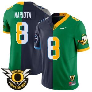 Marcus Mariota  #8 Oregon Ducks Split Vapor   Stitched