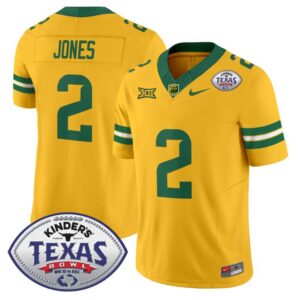 Matt Jones  #2 Baylor Bears 2024 Texas Bowl  Stitched Gold