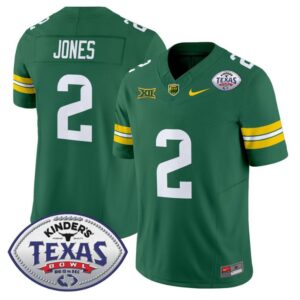 Matt Jones  #2 Baylor Bears 2024 Texas Bowl  Stitched Green