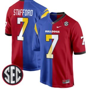 Matthew Stafford  #7 Georgia Bulldogs Split  Game All Stitched