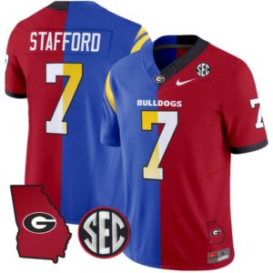 Matthew Stafford  #7 Georgia Bulldogs Split Vapor  Stitched