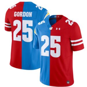 Melvin Gordon  #25 Wisconsin Badgers Split Vapor  Stitched