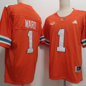 Miami Hurricanes #1 Cam Ward  College  Orange