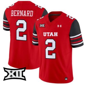 Micah Bernard  #2 Utah Utes Vapor  College  Stitched Red