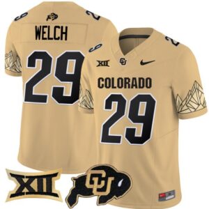 Micah Welch  #29 Colorado Buffaloes Vapor   Gold