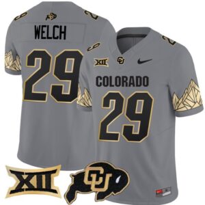 Micah Welch  #29 Colorado Buffaloes Vapor   Gray