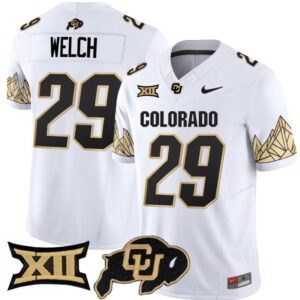 Micah Welch  #29 Colorado Buffaloes Vapor   White