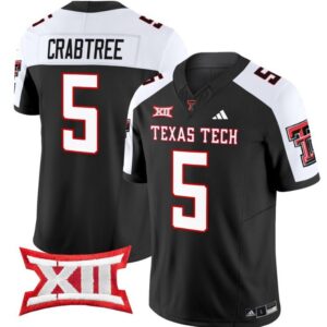 Michael Crabtree  #5 Texas Tech Red Raiders Vapor   Black Alternate