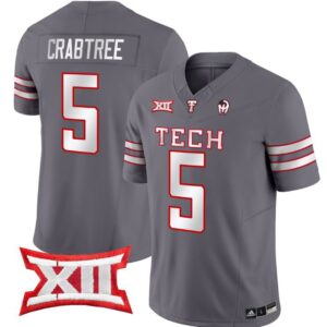 Michael Crabtree  #5 Texas Tech Red Raiders Vapor   Grey