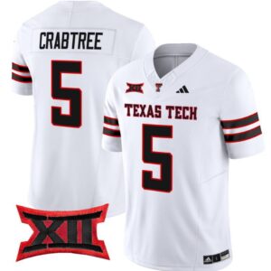 Michael Crabtree  #5 Texas Tech Red Raiders Vapor   White