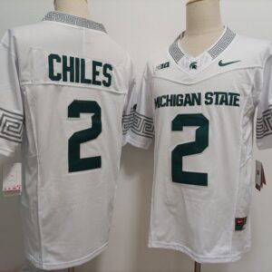 Michigan State Spartans #2 Aidan Chiles  NCAA  White