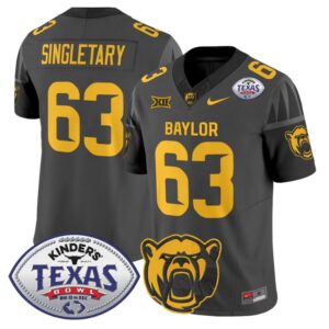 Mike Singletary #63 Baylor Bears 2024 Texas Bowl  Black