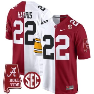 Najee Harris  #22 Alabama Crimson Tide Split  Game Stitched