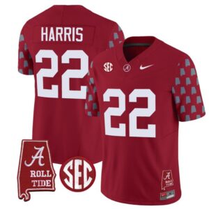 Najee Harris  #22 Alabama Crimson Tide Vapor College   Stitched Crimson
