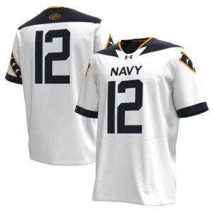 Navy Midshipmen #12 White 2024 Stitched