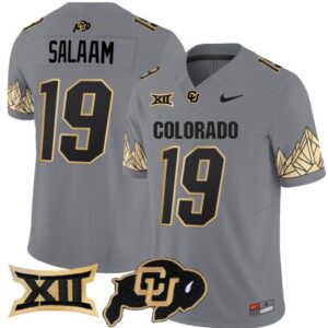 Rashaan Salaam  #19 Colorado Buffaloes Vapor   Gray
