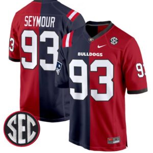 Richard Seymour  #93 Georgia Bulldogs Split  Game All Stitched