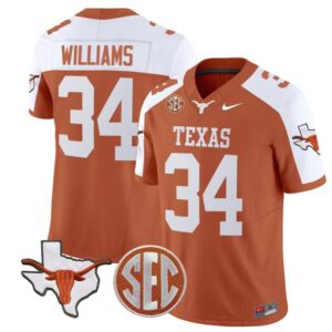 Ricky Williams  #34 Texas Longhorns  Stitched Orange Alternate