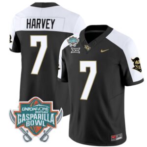 RJ Harvey  #7 UCF Knights Unionhome Patch Vapor  Stitched Alternate
