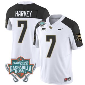 RJ Harvey  #7 UCF Knights Unionhome Patch Vapor  Stitched Inverted