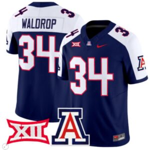 Rob Waldrop  #34 Arizona Wildcats Vapor   Navy Alternate