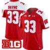 Ron Dayne  #33 Wisconsin Badgers Vapor  Stitched Red Alternate