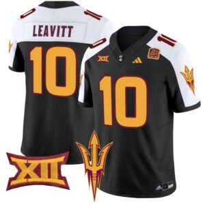 Sam Leavitt  #10 Arizona State Sun Devils Vapor  College  Black Alternate