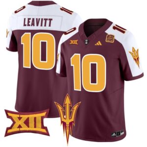 Sam Leavitt  #10 Arizona State Sun Devils Vapor  College  Maroon Alternate