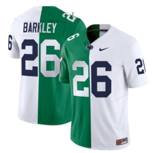 Saquon Barkley  White #26 Penn State Nittany Lions Split Vapor