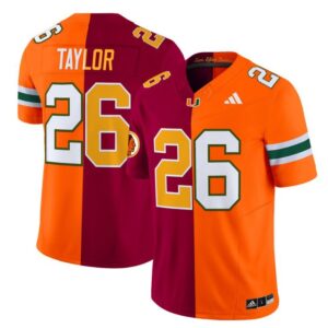Sean Taylor  #26 Miami Hurricanes Split Vapor  V2  Stitched