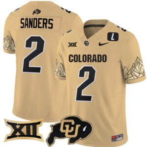 Shedeur Sanders  #2 Colorado Buffaloes Vapor   Gold
