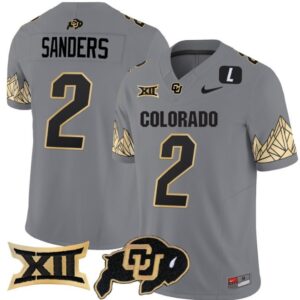 Shedeur Sanders  #2 Colorado Buffaloes Vapor   Gray