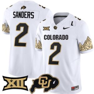 Shedeur Sanders  #2 Colorado Buffaloes Vapor   White