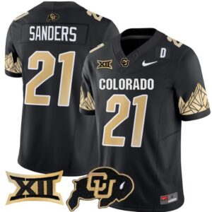 Shilo Sanders  #21 Colorado Buffaloes Vapor   Black