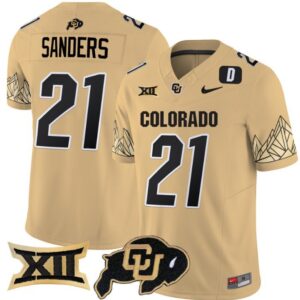 Shilo Sanders  #21 Colorado Buffaloes Vapor   Gold