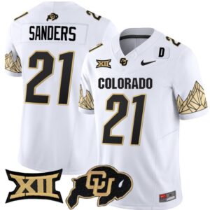Shilo Sanders  #21 Colorado Buffaloes Vapor   White