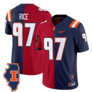 Simeon Rice  #97 Illinois Fighting Illini Split Vapor