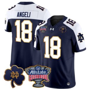 Steve Angeli  #18 Notre Dame 2024 Sugar Bowl Patch  Alternate