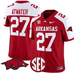Steve Atwater  #27 Arkansas Razorbacks Vapor    Stitched Cardinal Alternate