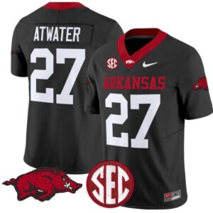 Steve Atwater  #27 Arkansas Razorbacks Vapor  College  Stitched Black