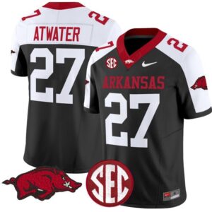 Steve Atwater  #27 Arkansas Razorbacks Vapor  College  Stitched Black Alternate