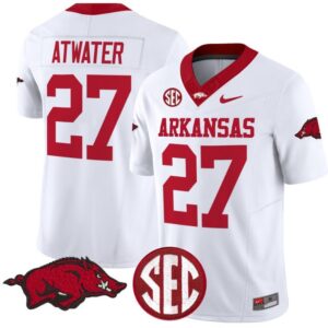 Steve Atwater  #27 Arkansas Razorbacks Vapor  College  Stitched White