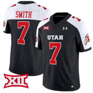 Steve Smith Sr  #7 Utah Utes Vapor  College  Stitched Black Alternate