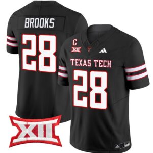 Tahj Brooks  #28 Texas Tech Red Raiders Vapor   Black