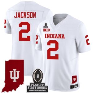 Tayven Jackson  #2 Indiana Hoosiers CFP First Round Patch  White