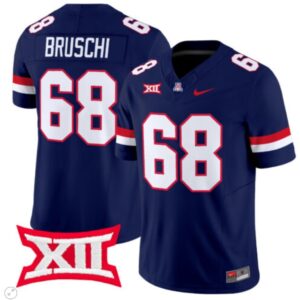 Tedy Bruschi  #68 Arizona Wildcats Vapor   Navy