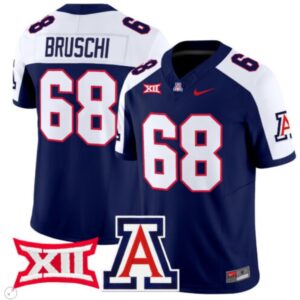 Tedy Bruschi  #68 Arizona Wildcats Vapor   Navy Alternate
