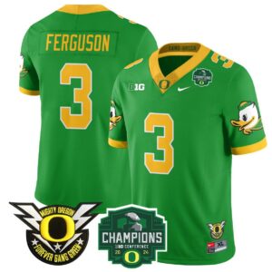 Terrance Ferguson  #3 Oregon Ducks 2024 Big Ten Champions  Green
